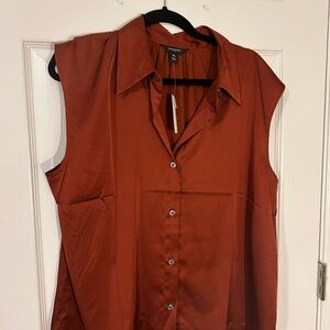 Banana Republic Sleeveless Copper Blouse NWT